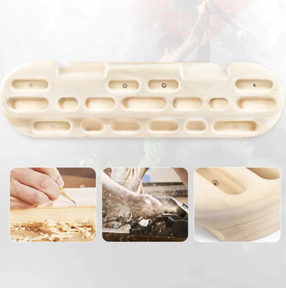 Wooden Climbing Hangboard Training System