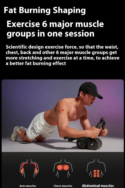 Ab Roller Wheel with Auto Rebound