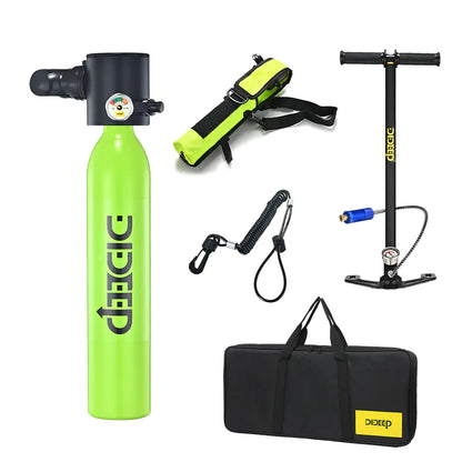 Mini Scuba Tank 0.5L - Portable Underwater Breathing System