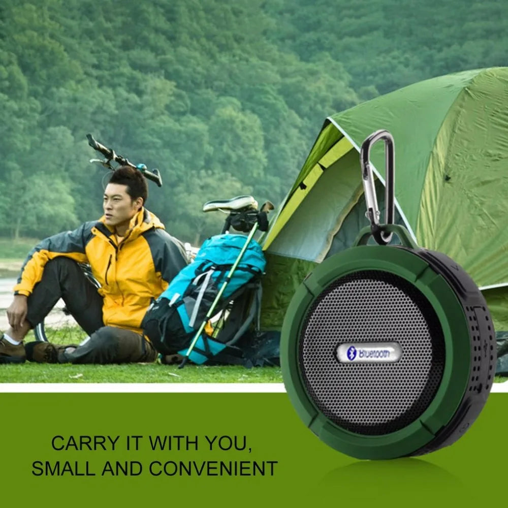 C6 Waterproof Bluetooth Speaker, Portable. Shower, Car Smart Phone MIC TF