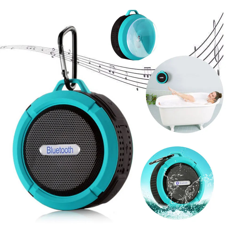 C6 Waterproof Bluetooth Speaker, Portable. Shower, Car Smart Phone MIC TF