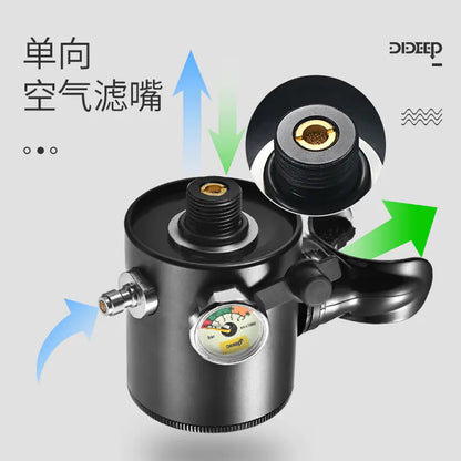 Mini Scuba Tank 0.5L - Portable Underwater Breathing System