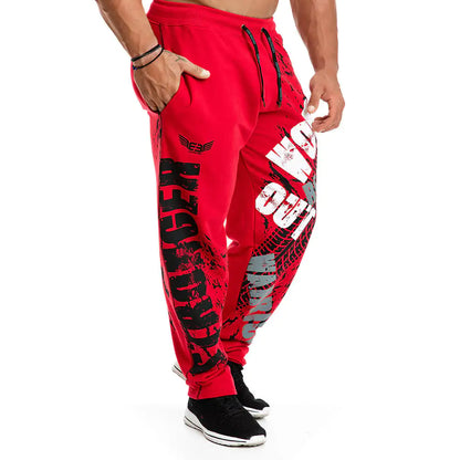Men's Cotton Wide-Leg Fitness Pants