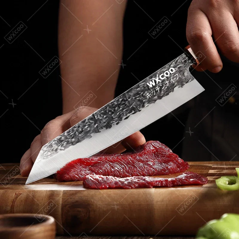 WXCOO Handmade Forged Japanese Kitchen Chef Knife / Cooking Slicing Knives