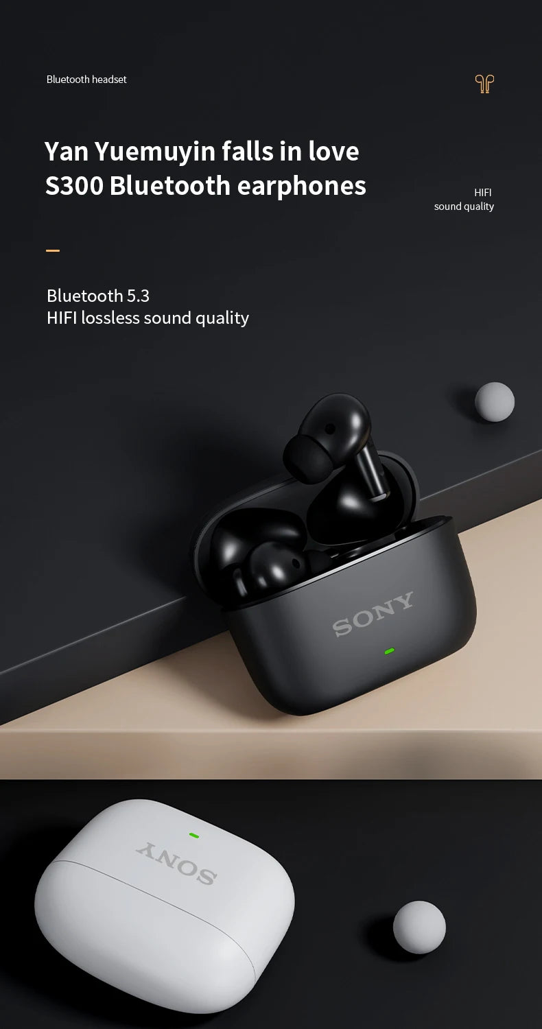 SONY S300 TWS Wireless Earphones, Bluetooth True Sport. Waterproof