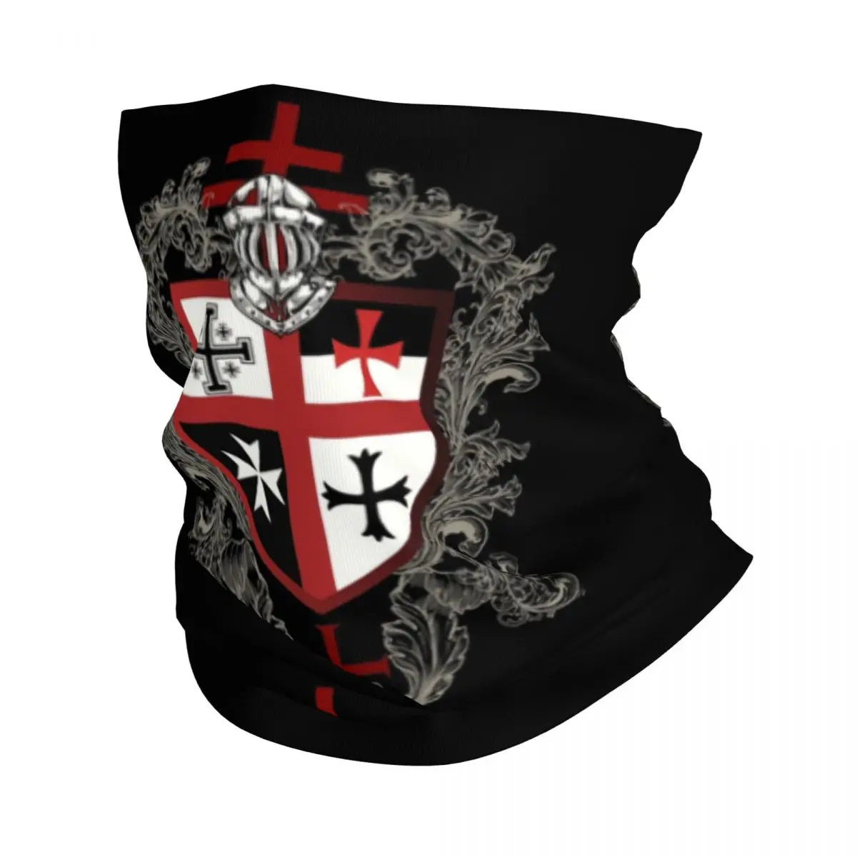 Custom Knight Templar Bandana, Winter Neck Warmer, Face Wrap Scarf