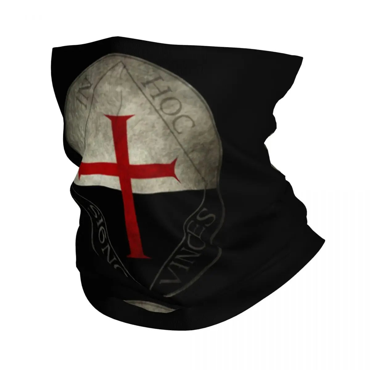 Custom Knight Templar Bandana, Winter Neck Warmer, Face Wrap Scarf