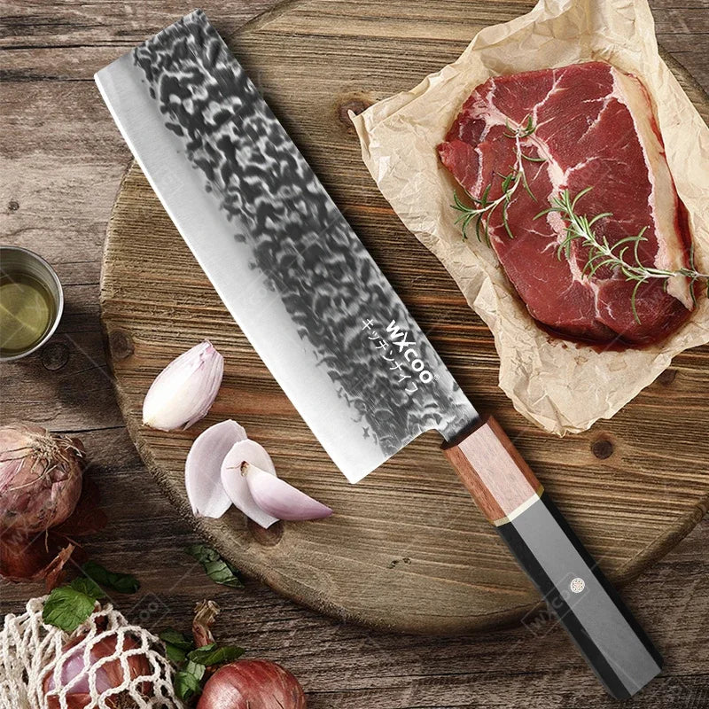 WXCOO Handmade Forged Japanese Kitchen Chef Knife / Cooking Slicing Knives