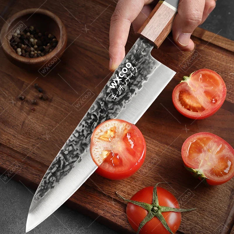 WXCOO Handmade Forged Japanese Kitchen Chef Knife / Cooking Slicing Knives