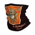 Custom Knight Templar Bandana, Winter Neck Warmer, Face Wrap Scarf