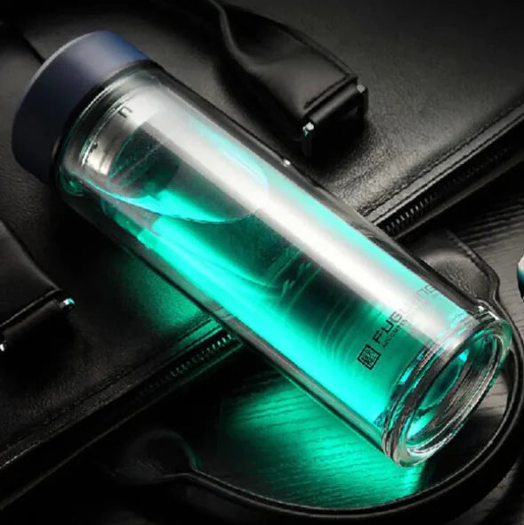 Glass Water Bottle with Filter