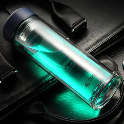 Glass Water Bottle with Filter