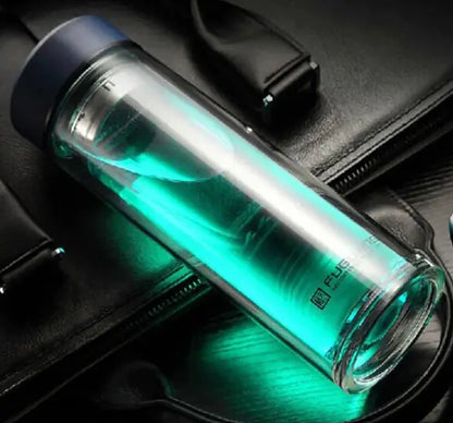 Glass Water Bottle with Filter